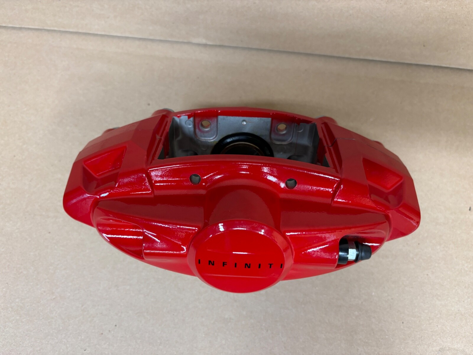 NEW OEM INFINITI Q50 Q60 2016-2024 AKEBONO REAR LH DRIVER BRAKE CALIPER RED