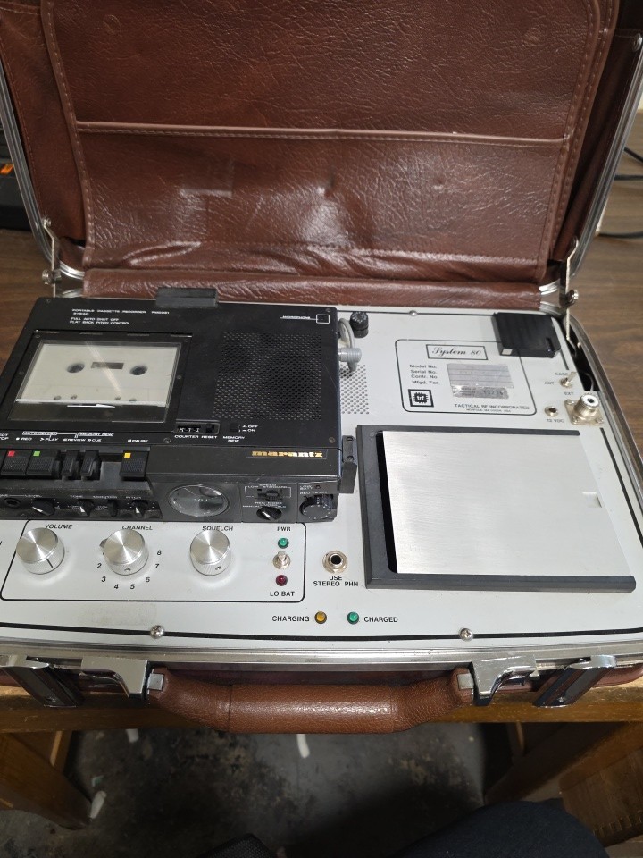 TRF Tactical RF System 80 Receiver Equipment with Marantz PMD221 Cassette Deck