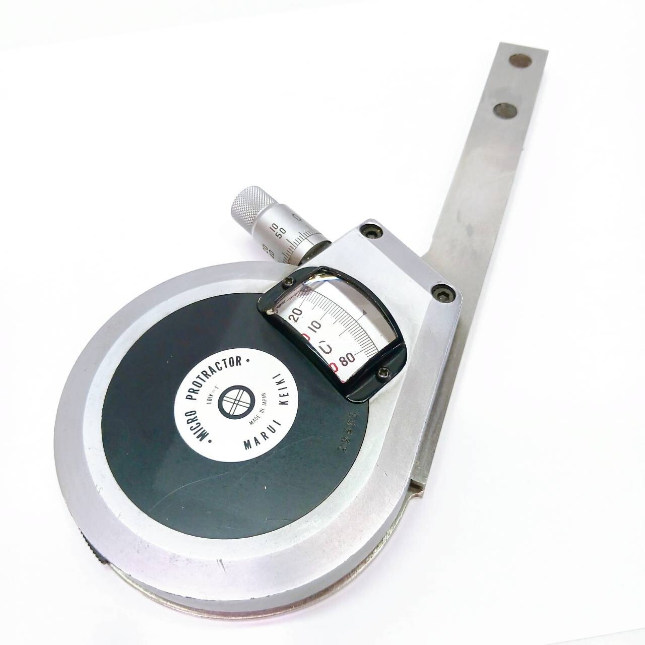MARUI KEIKI Micro Protractor MP-101 Angle Gauge 0-360 degrees From Japan /AE243