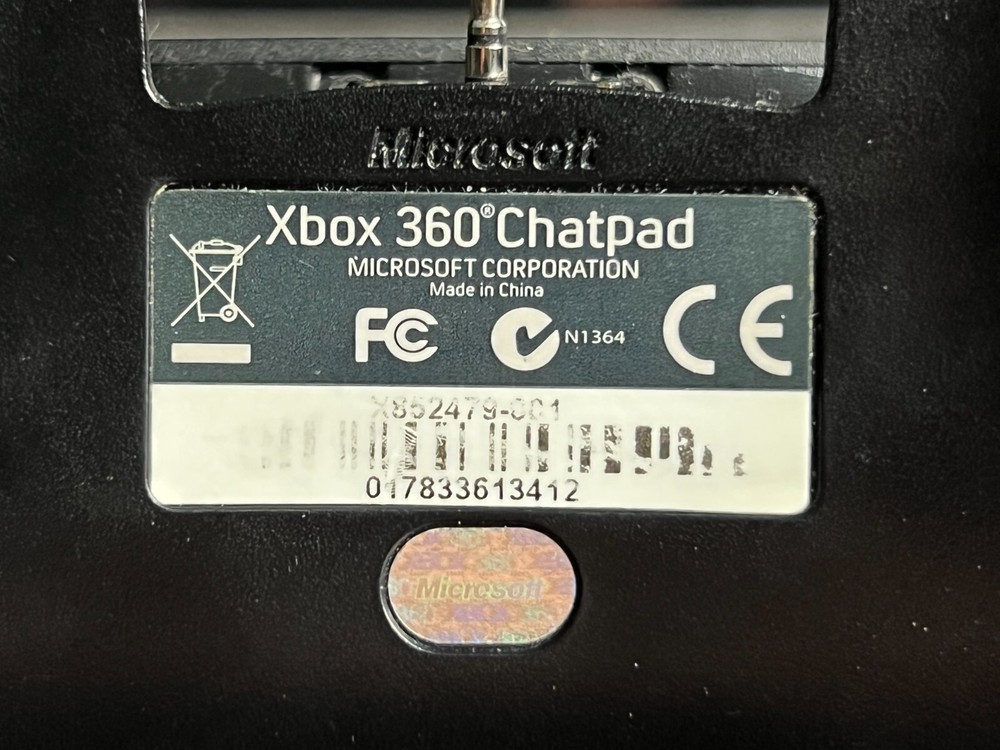 Microsoft Xbox 360 Chatpad Keyboard Authentic OEM Black