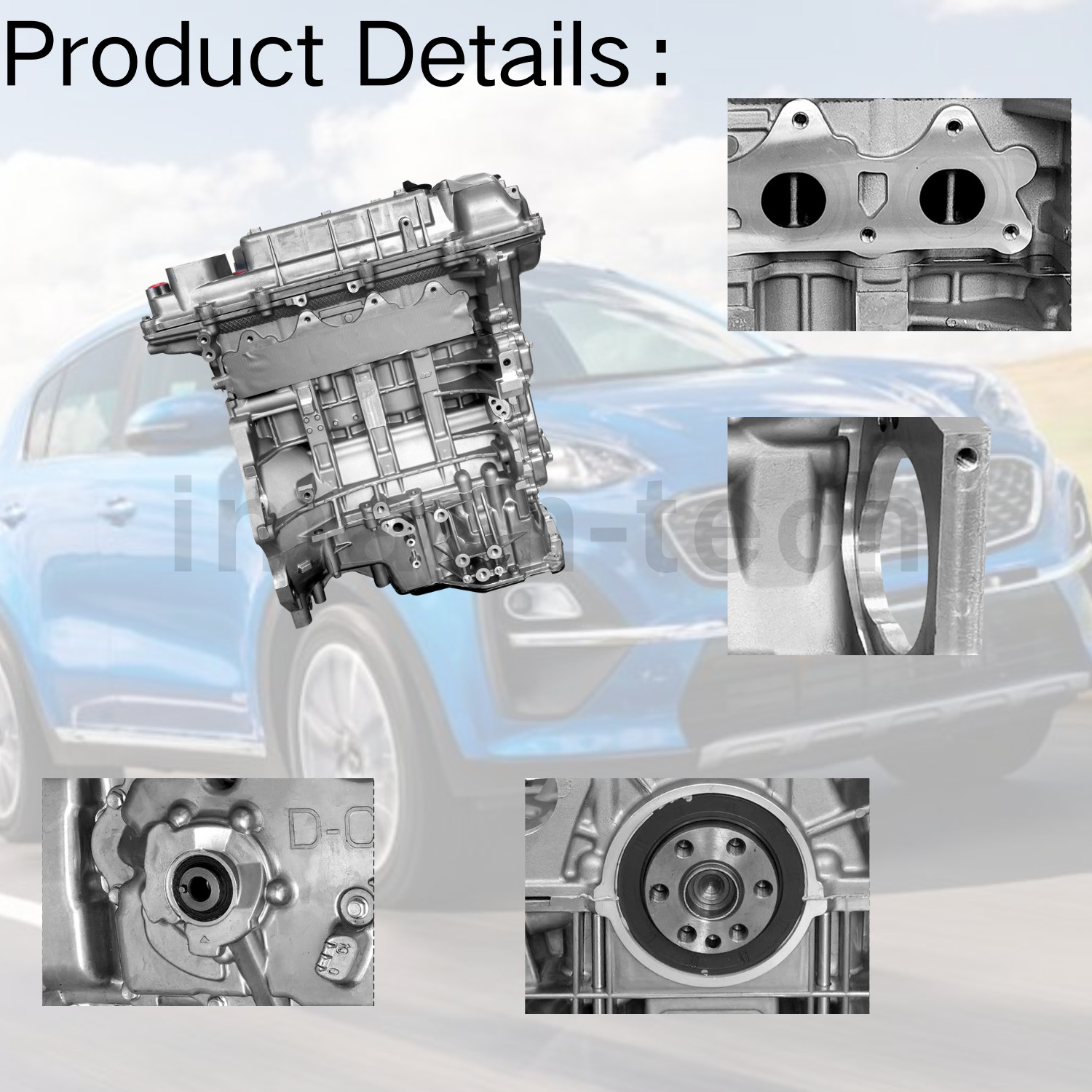 Brand New Engine Motor 1.6L 4 Cyl Turbo G4FJ T-GDI fit 2016-2018 Hyundai Tucson