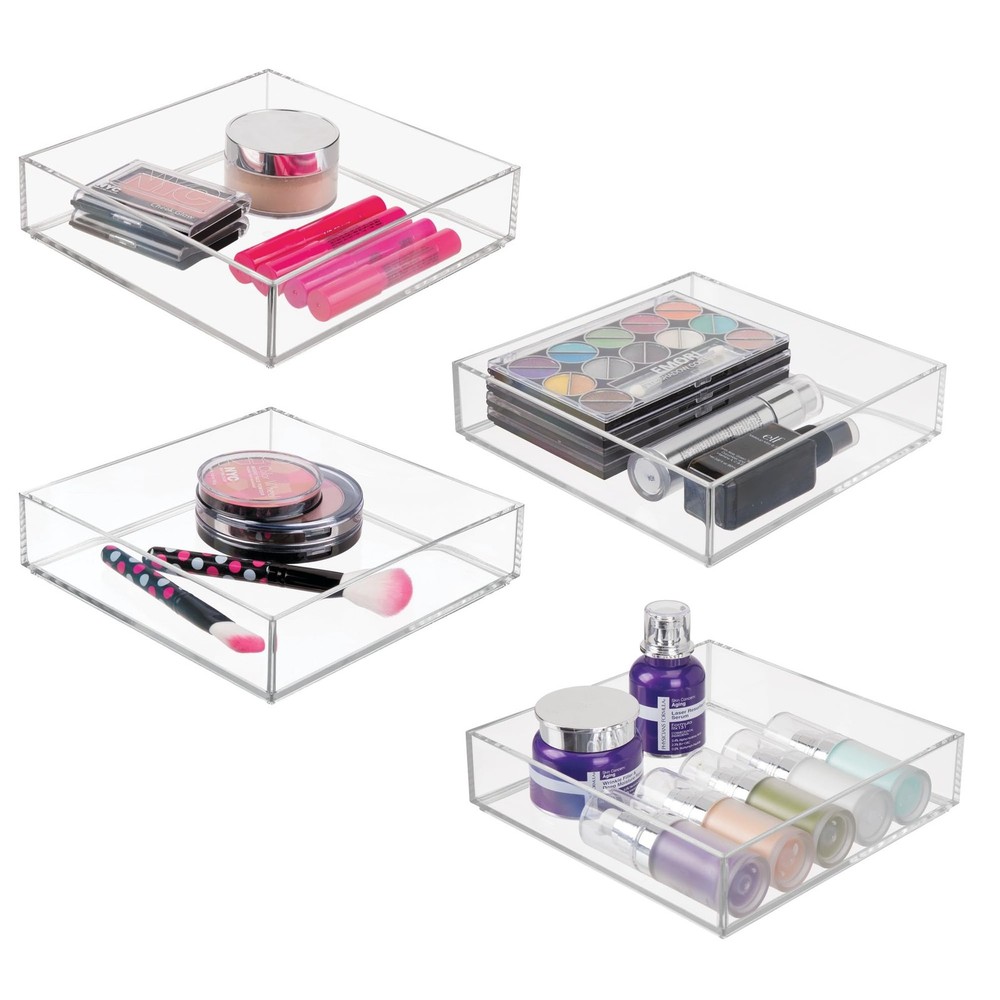 iDesign Stackable Makeup Drawer Organizer Tray - Vanity Organizer or Desk Org...