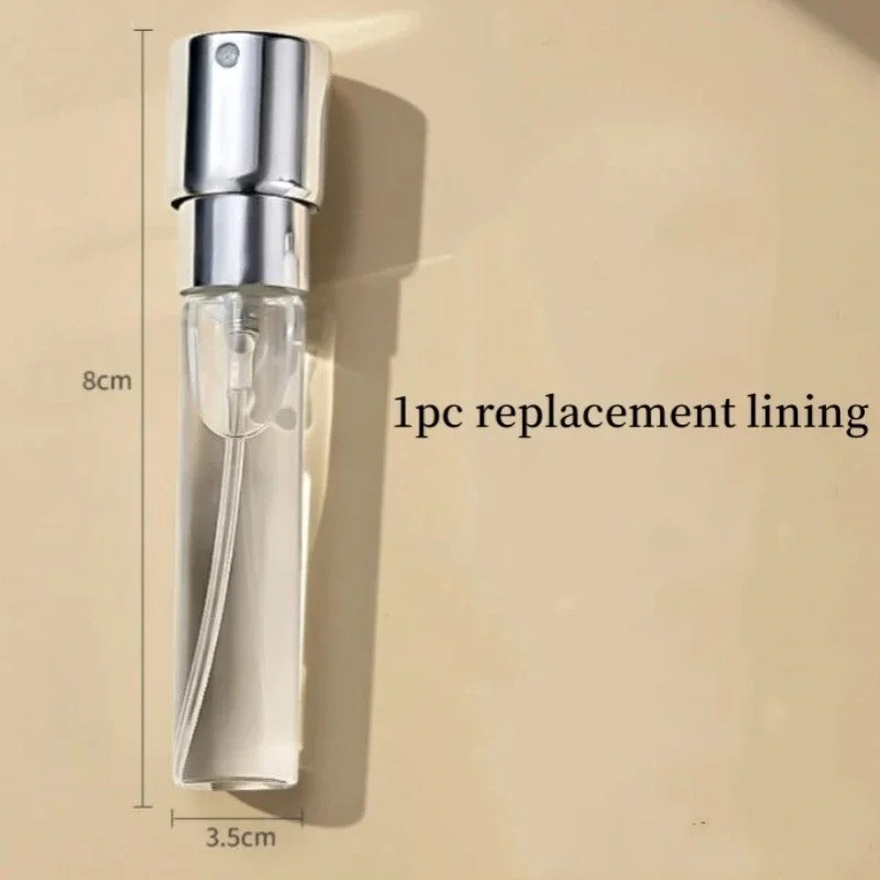 8ML Refillable Perfume Atomizer, Leather Mini Cosmetic Container, Glass Liner
