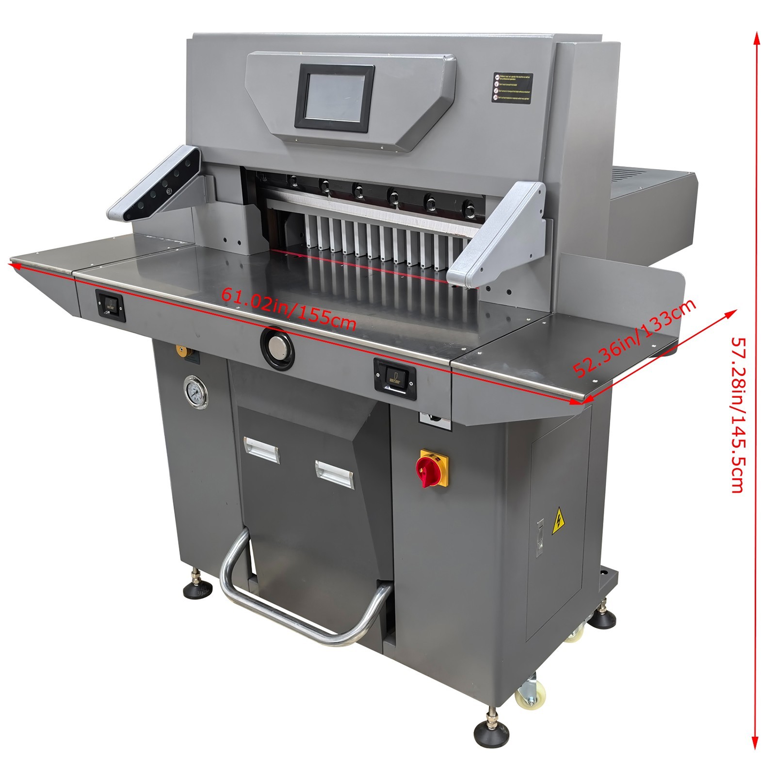 220V 26.38 in Programmable Electric Hydraulic Paper Cutter 3.94 in Thickness