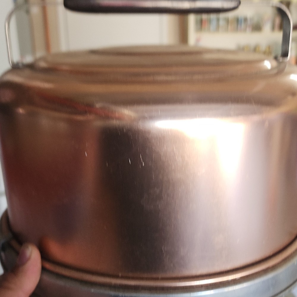 Copper Round Cake Pan with Handle
