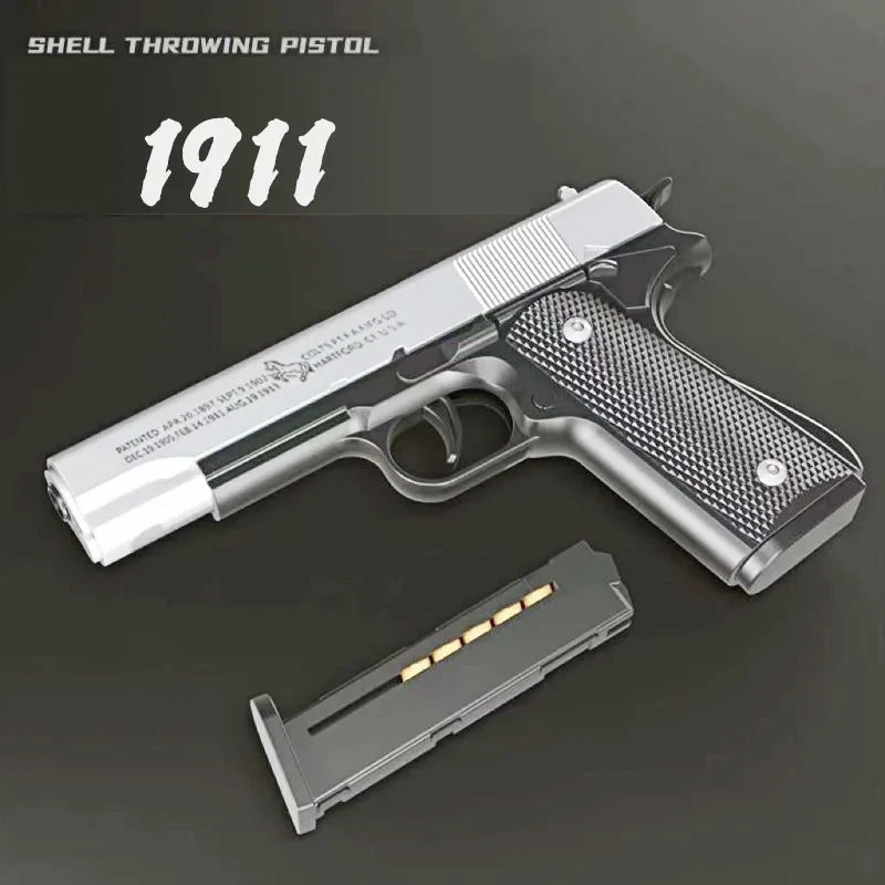1911 Soft Bullet Toy  Shell Ejecting Simulation Pistol Gift for Boys Kids