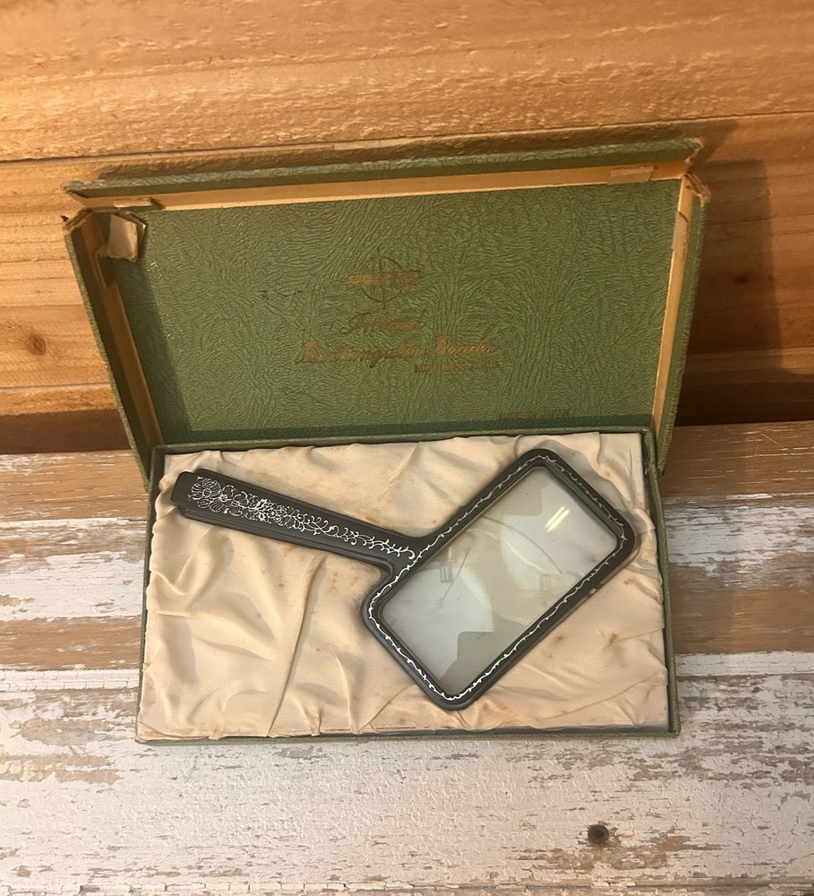 Optical Collectible Mid Century Swift Inlaid Rectangular Reader MagnifyingGlass