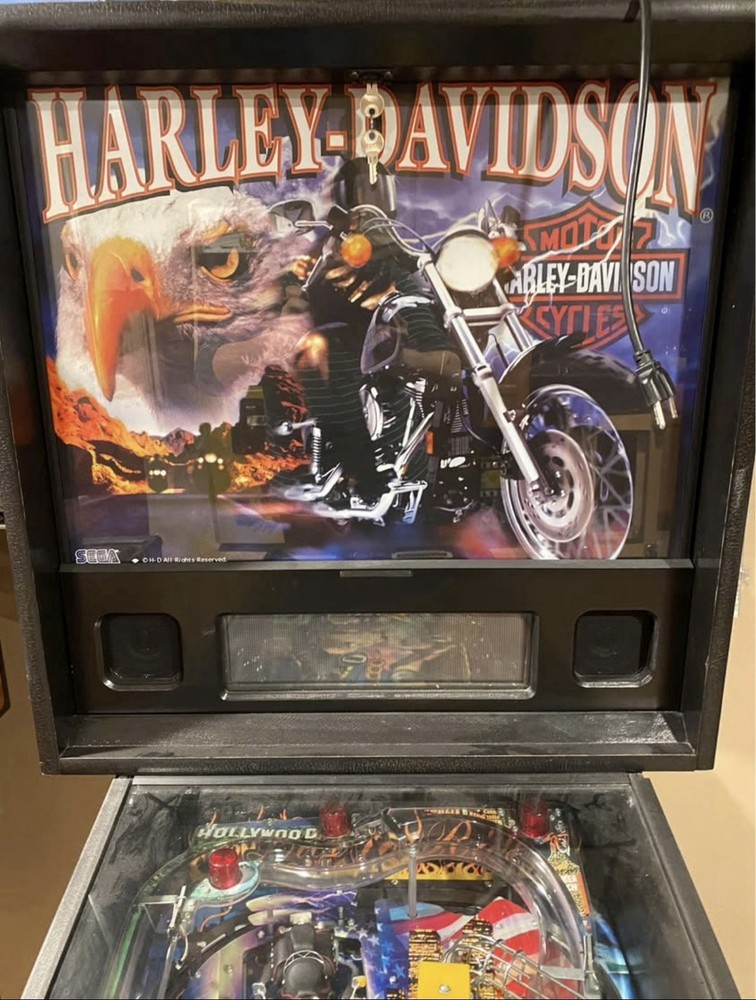 SEGA HARLEY DAVIDSON PINBALL MACHINE GAME