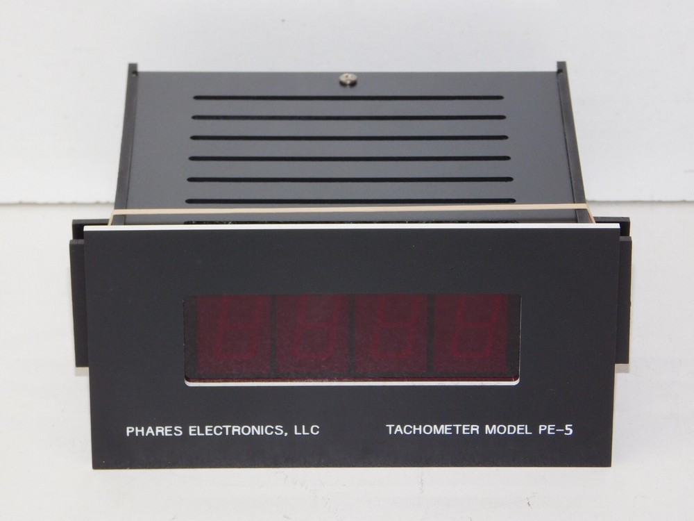 New Phares Electronics PE-5 Digital Panel Mount Process Tachometer Module Unit