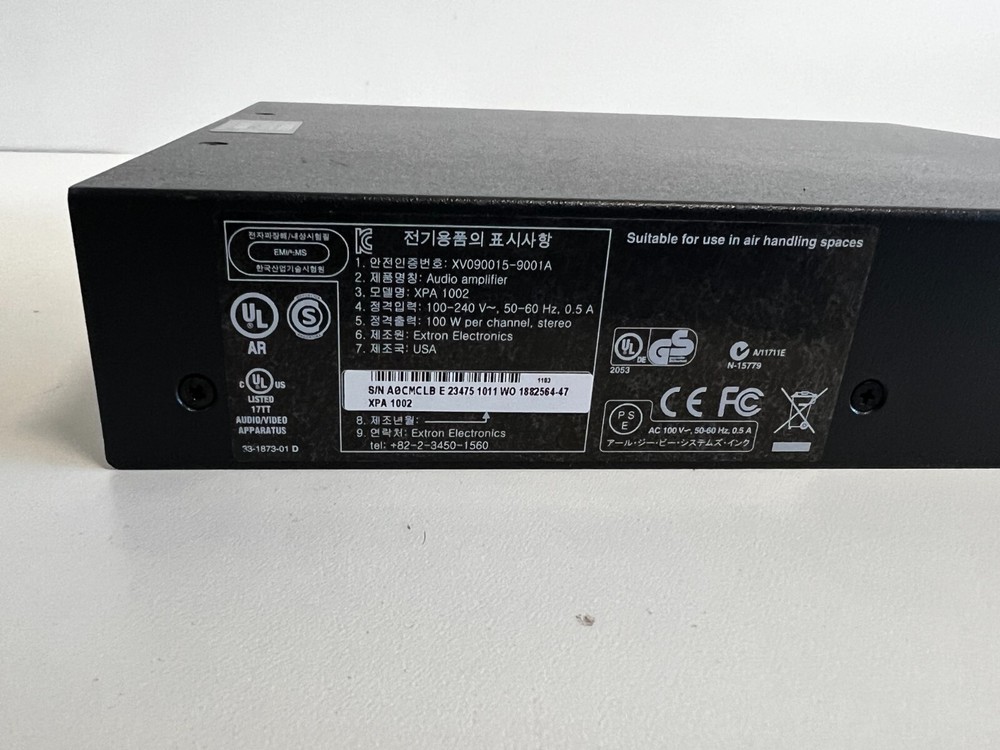 Extron XPA 1002 POWER AMPLIFIER