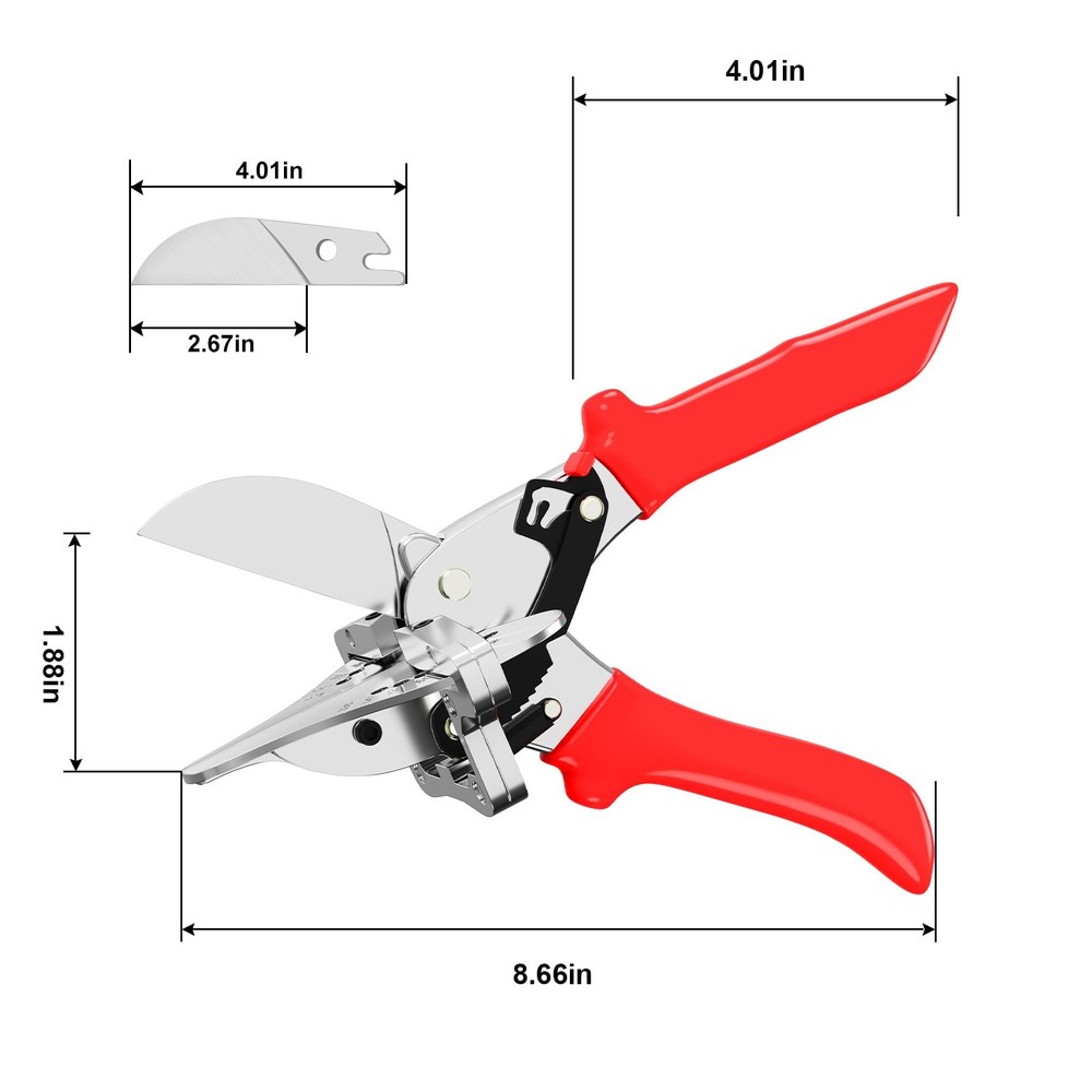 GARTOL Ratchet Miter Shears for Angular Cutting Molding Large, Hd-3106 Us