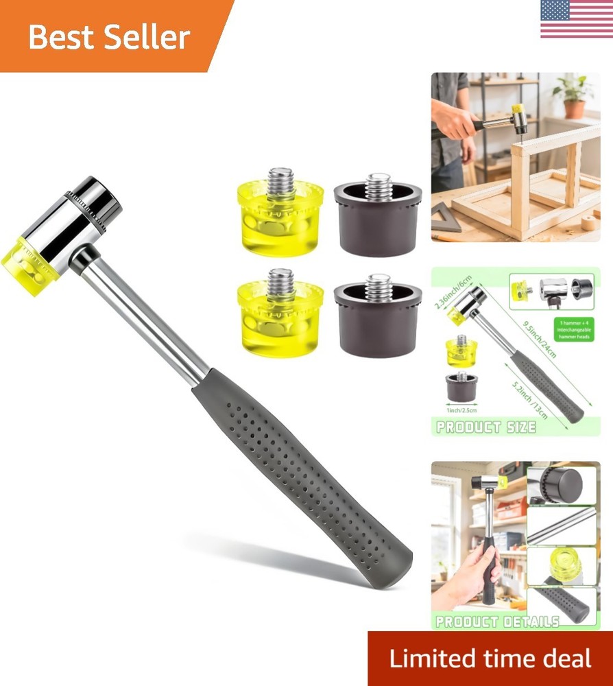Durable Two-Sided Rubber and Plastic Mallet – Perfect for Fine Crafting Projects