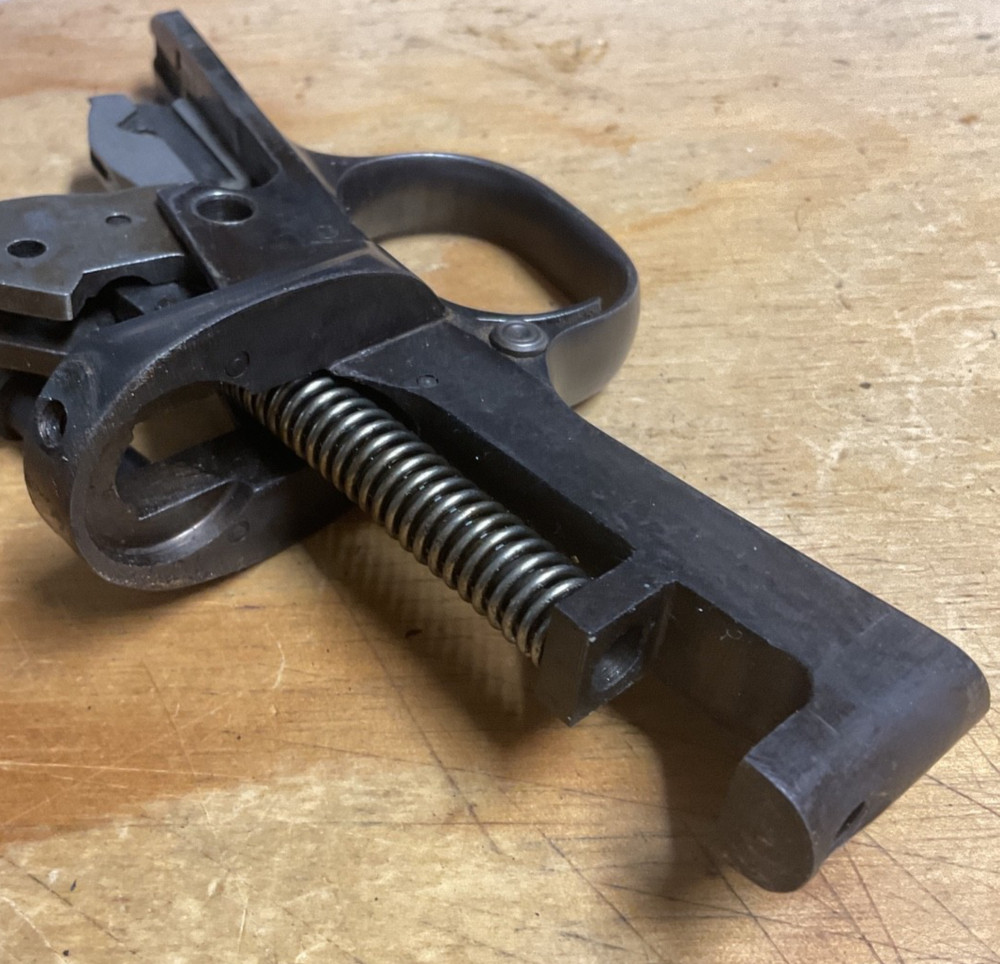 Remington Model 12 22 Pump Rifle Trigger and ejector plunger case assemblies