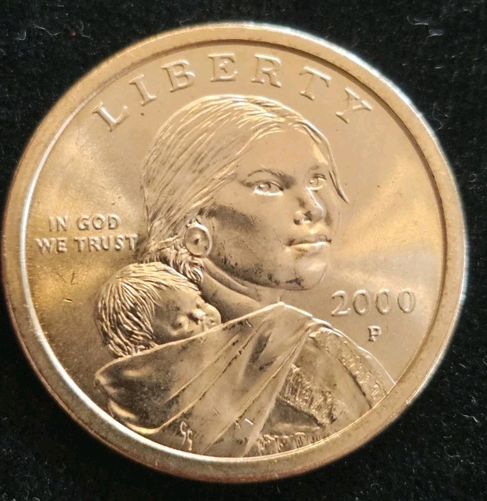 BU 2000 P Sacagawea dollar coin