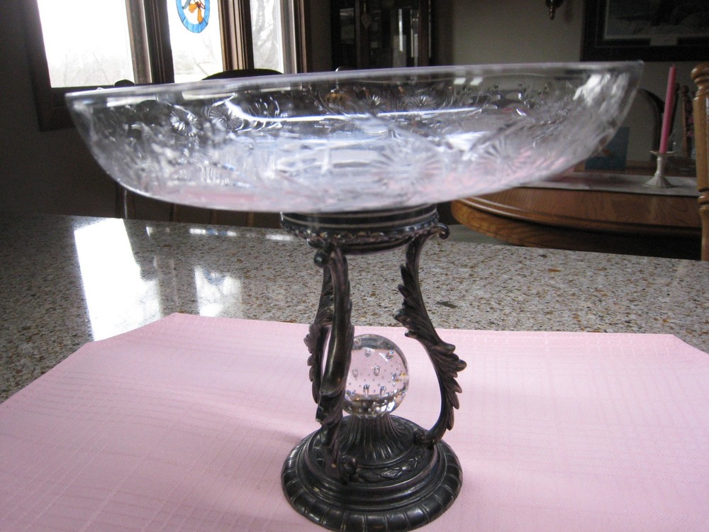Pairpoint silverplate- compote 1880,s C1441 Beautiful!