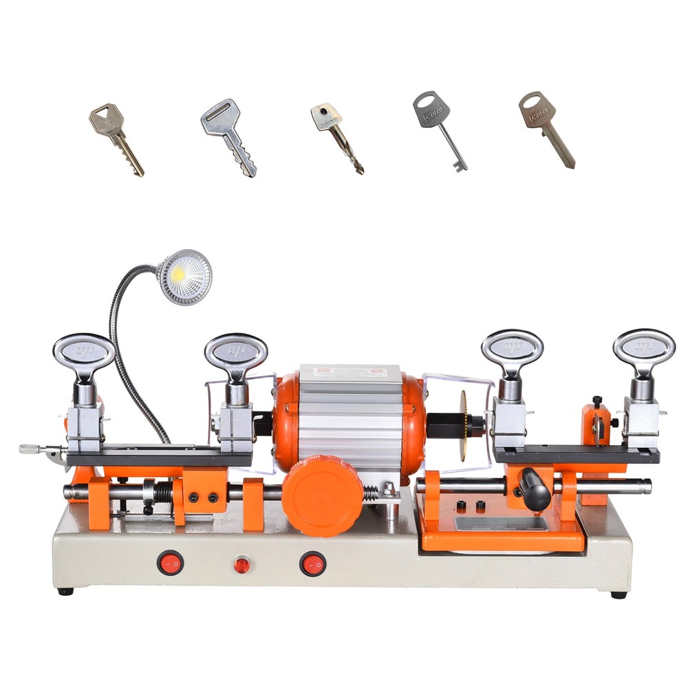 Multifunctional 2 Head Key Duplicating Machine Key Cutter Copier Locksmith Tool