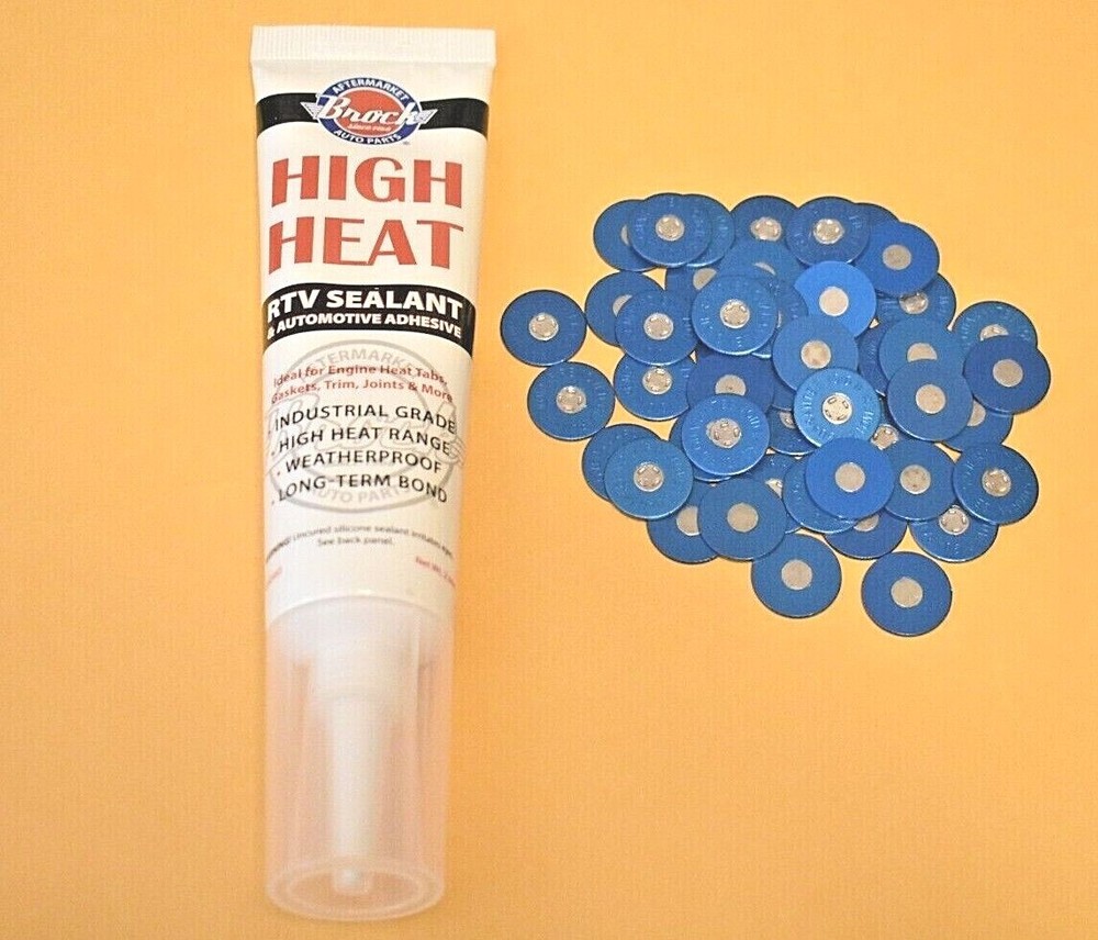 50 Marine Engine Motor Heat Tabs & Adhesive Pack Overheating Indicator
