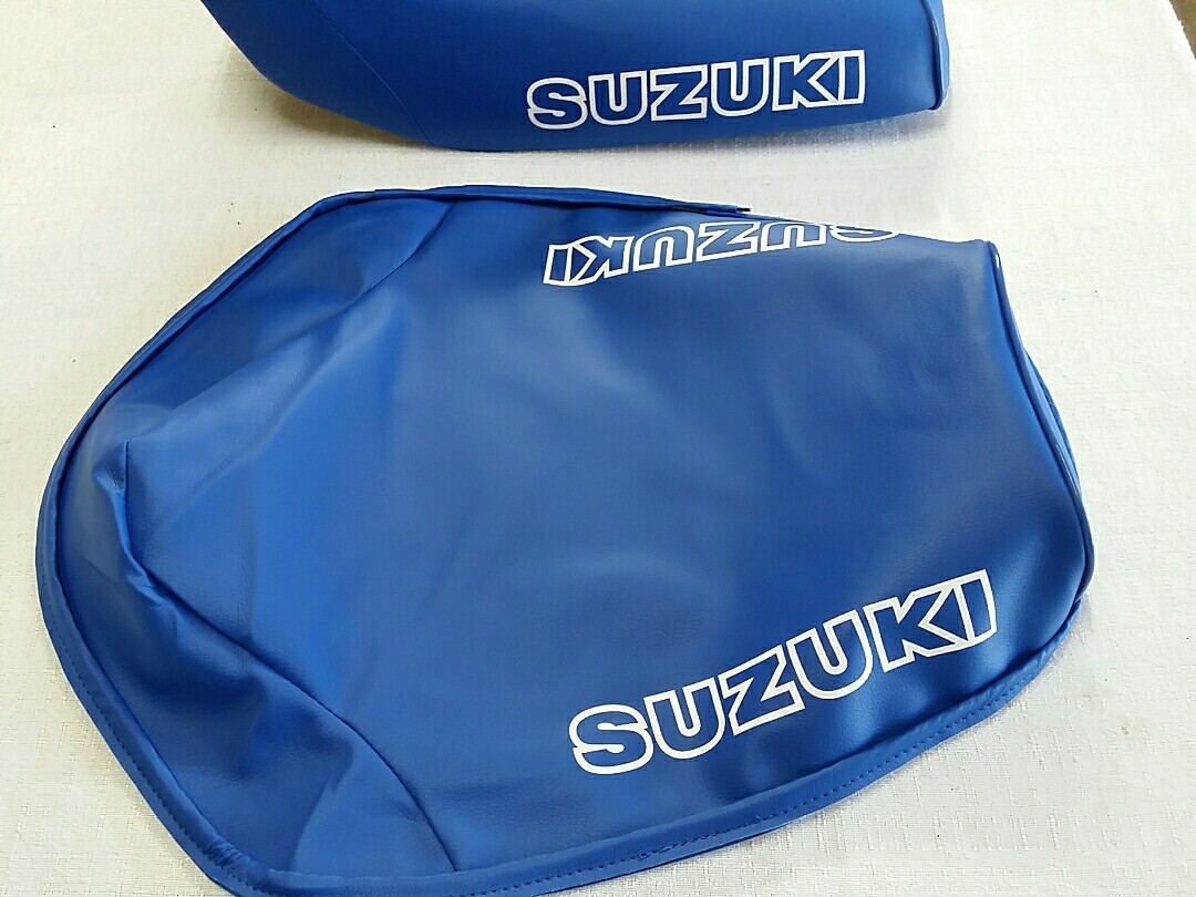 SUZUKI ALT50 LT50 SEAT COVER 1983 TO 1985 MODEL SEAT COVER BLUE**outline** (S53)
