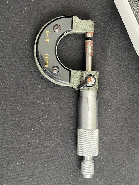 Vintage Micrometer 0-1" With Case