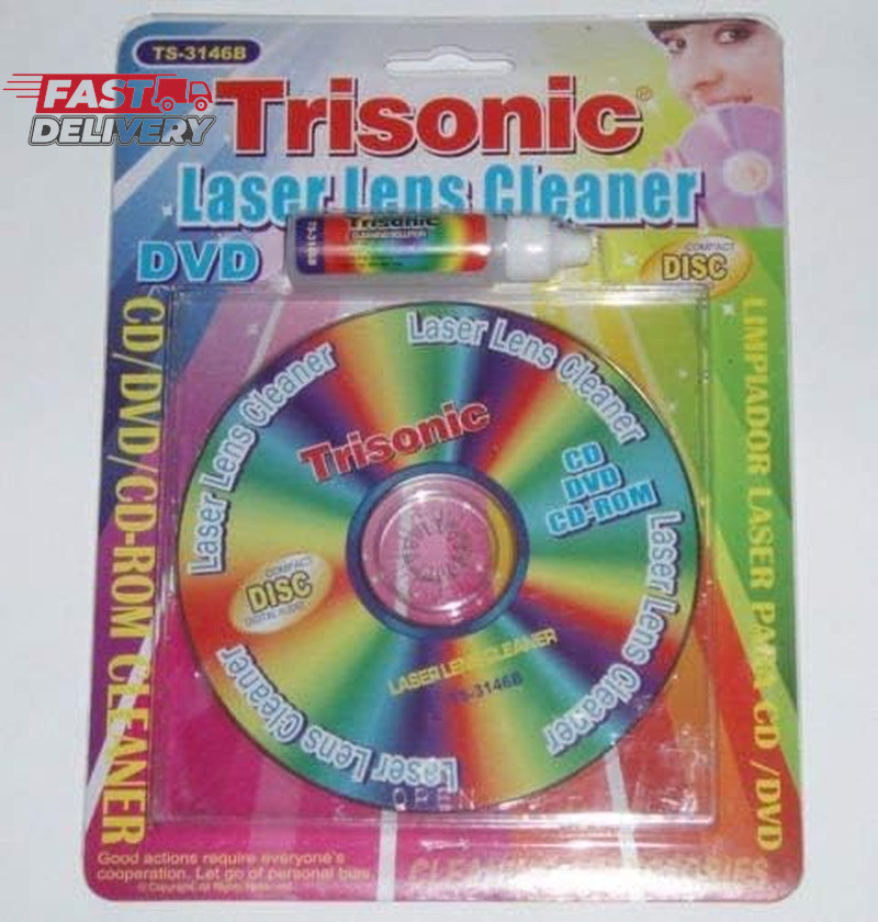 Laser Lens Cleaner for Cd Dvd Cd-Rom Pc Ps2 Ps3 X-Box
