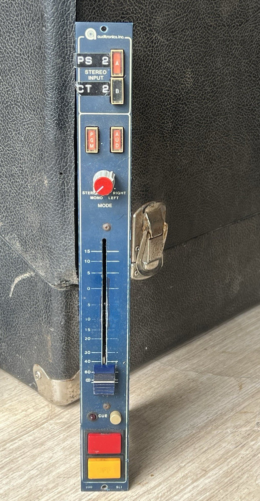 vintage Auditronics blueface 200-SLI stereo line input console module
