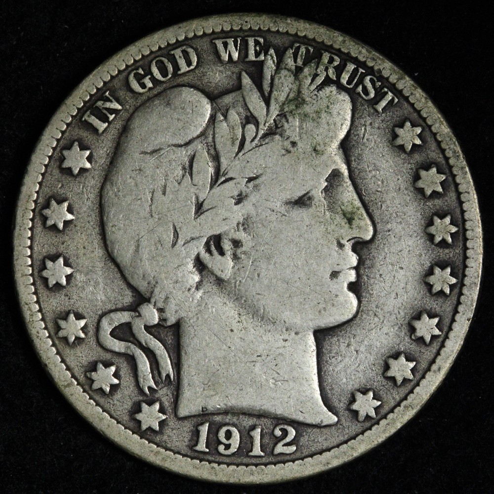 1912-D Barber Silver Half Dollar FINE+ E360 YAEK