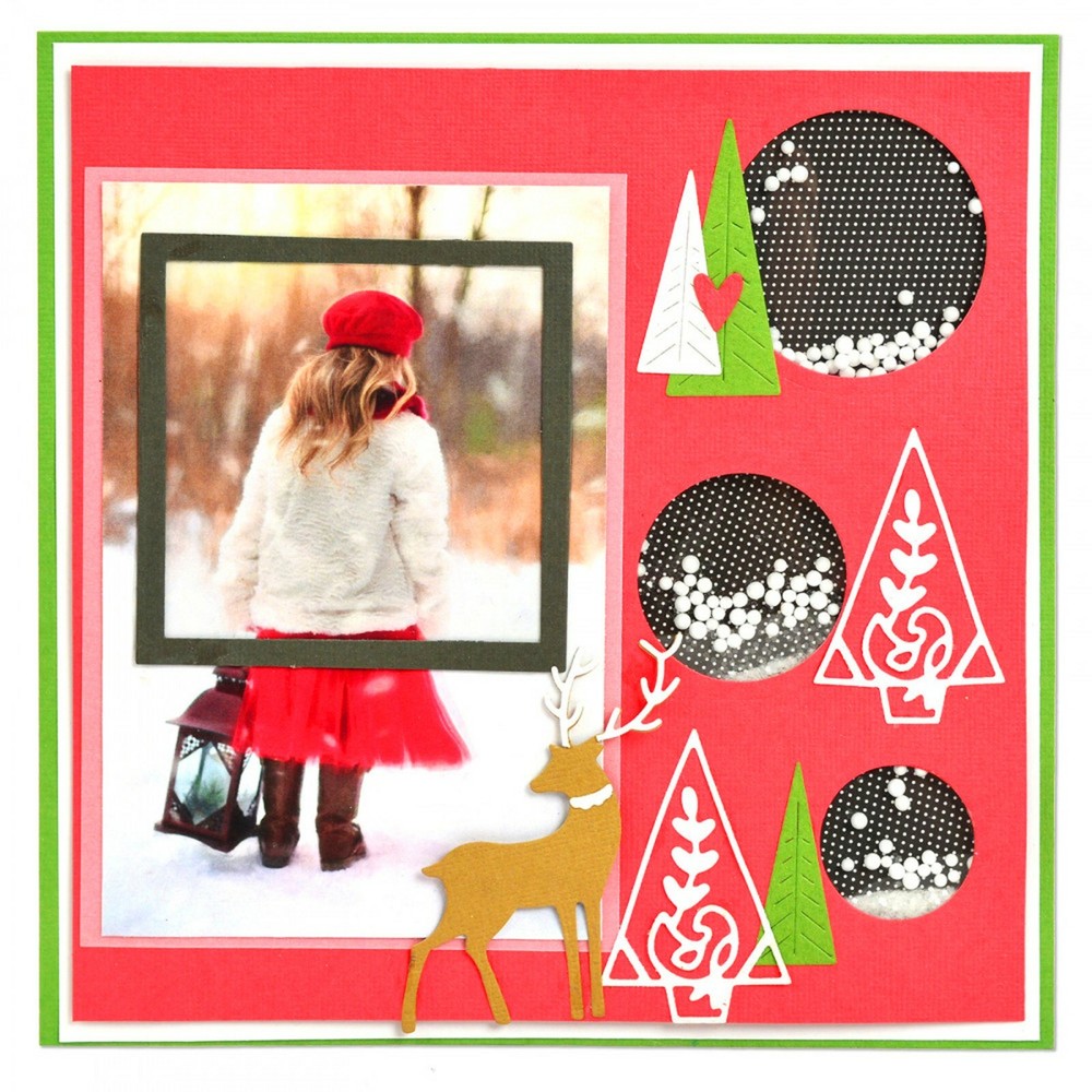New, Retired Sizzix Thinlits Christmas Elements 10pc #663413 Retail $19.99 Jones