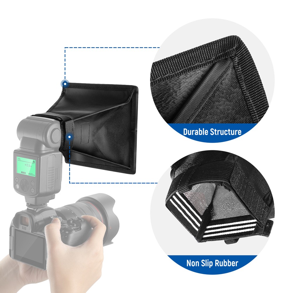 NEEWER Flash Diffuser Light Softbox 6''x 5''Universal for Canon Nikon Sony Godox
