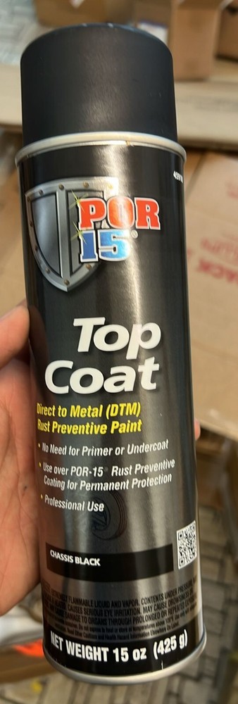 Top Coat, Chassis Black, 14 oz. Spray