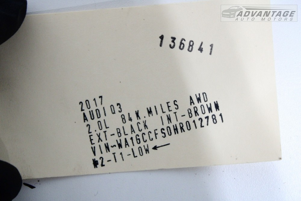 2015-2018 AUDI Q3 2.0L ENGINE COMPUTER MODULE COVER SHIELD 5N0906337 OEM