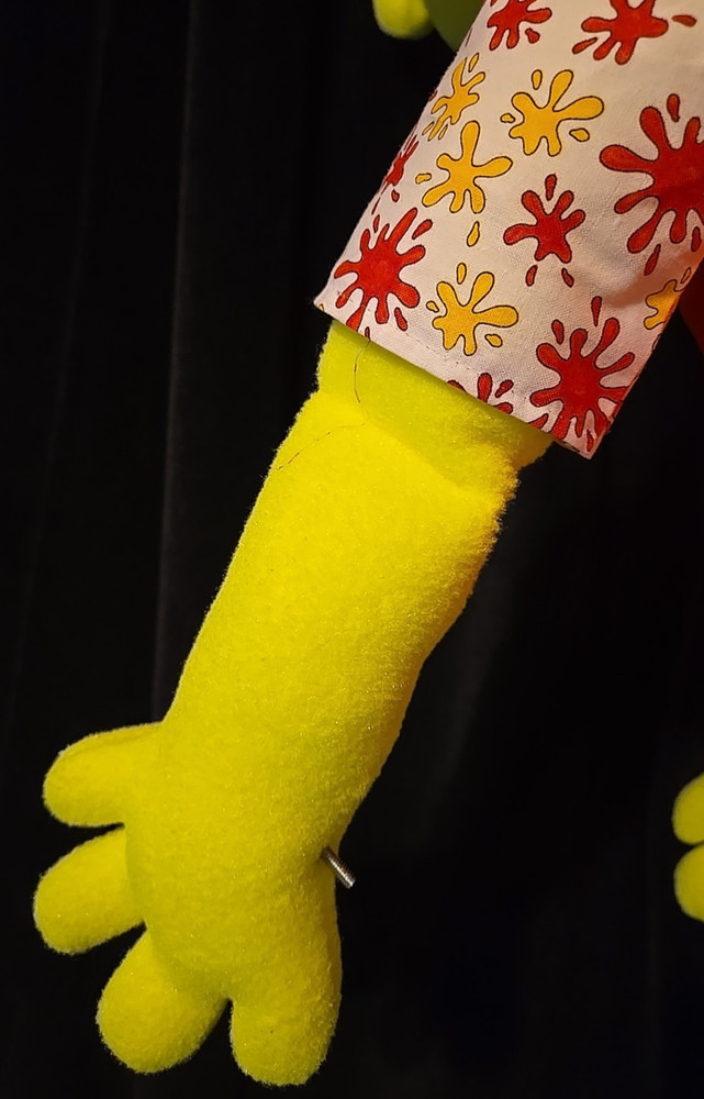 Professional Hand / Mouth Puppet - Blacklight Girl - Custom Puppet