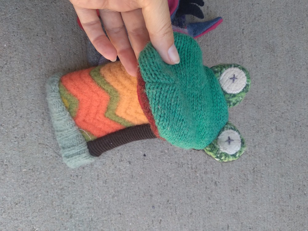 Cate & Levi Puppet Handmade Frog & Unicorn
