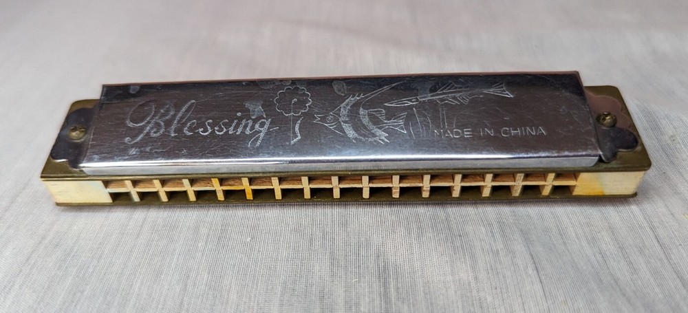 Blessing Harmonica 1970s - Silver