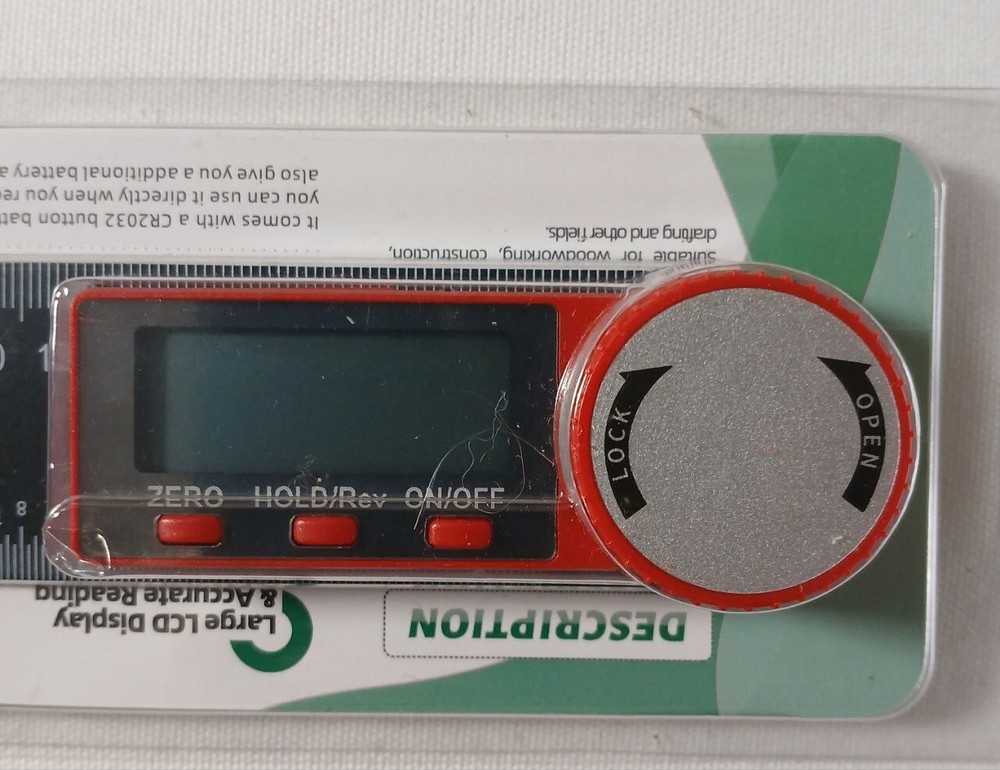Digital Angle Finder Protractor 7"/200 mm Measuring Ruler with LCD Display