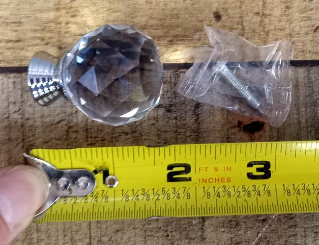 Replacement Crystal Cabinet Pull Knob for Ember Interiors Nadia Makeup Vanity