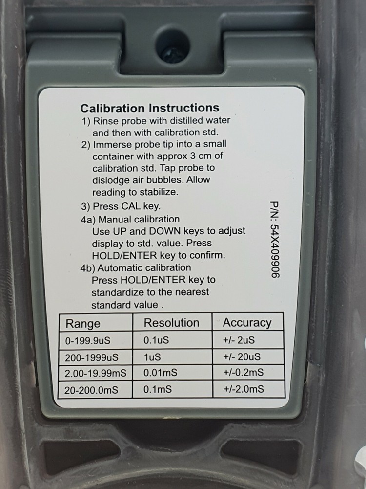 EUTECH INSTRUMENTS COND 6+ Conductivity / Temperature Meter, Water Quality