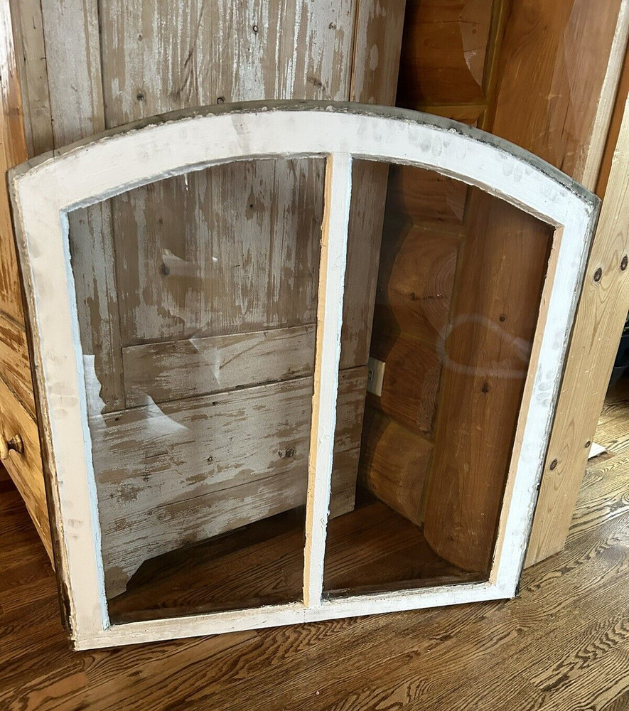 Antique Vintage Glass Window Frame