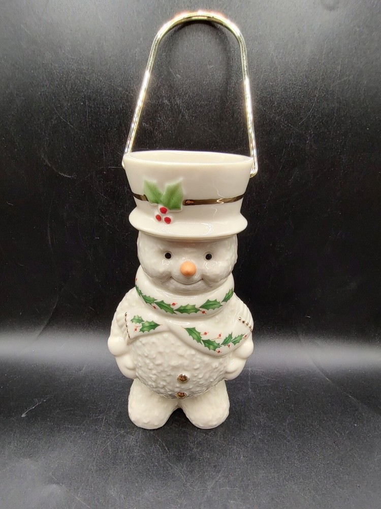 Lenox Snowman Tealight Lantern Figurine