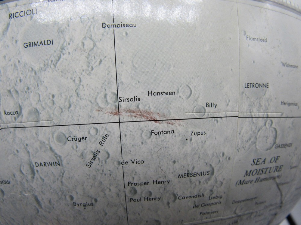 Vintage Replogle Lunar Globe 12” diameter sphere map moon