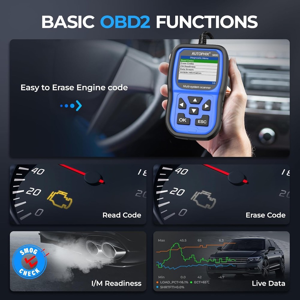 AUTOPHIX 5600 Full System Diagnostic Scan Tool OBD2 Scanner Code Reader for VW