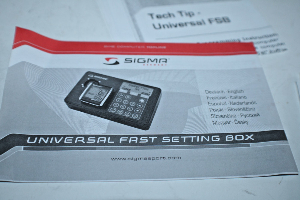 Sigma Universal Fast SettingBox Cycling Computer Programming Diagnostic FreeShip