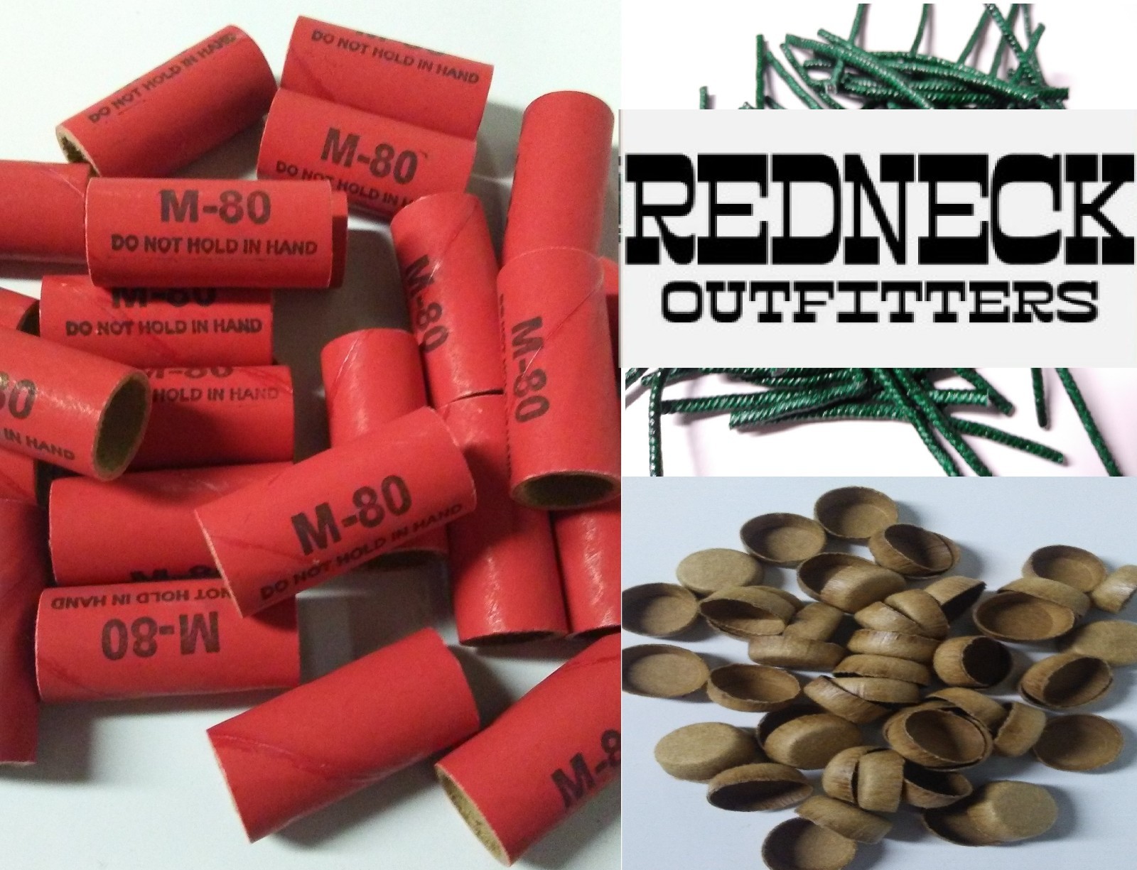 Pyro Tube Supplies Red Salute 5/8 x 1-1/2 w/kraft plugs 25ct  - MISSTAMPED