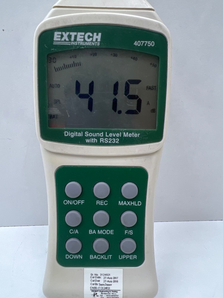 Extech Instruments 407750 Digital Sound Level Meter with RS232