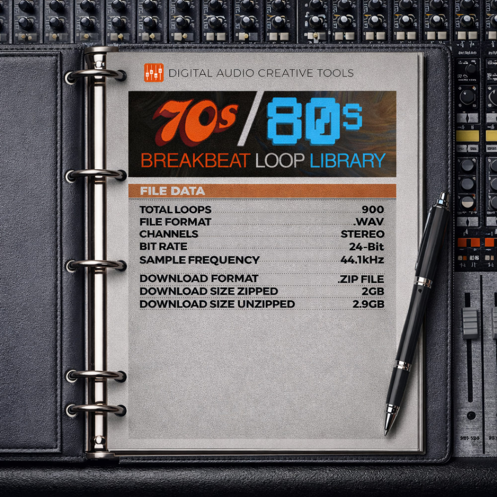 70's & 80's Breakbeat Loop Sample Library