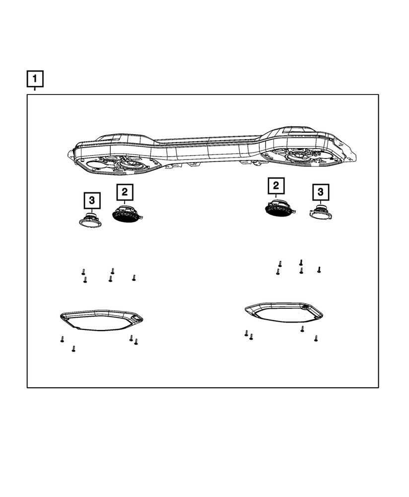Genuine Mopar Front Speaker 68332343AB