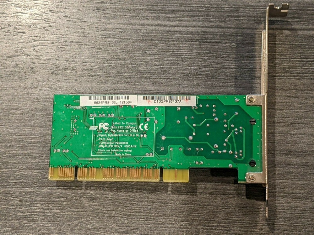 Faxmodem Modem PCI Model no. 5634PRS - Pulled from working computer