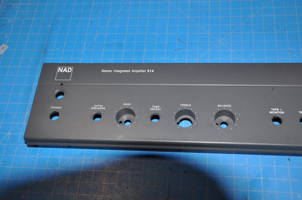 NAD 314 Integrated Amplifier Replacement Parts Front Face Plate Panel