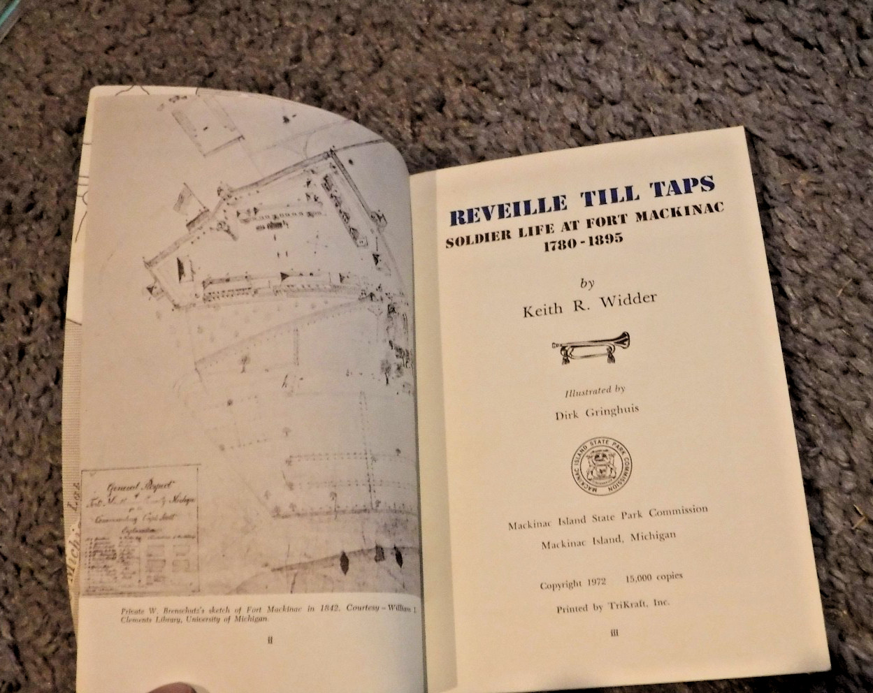 Reveille Till Taps Soldier Life at Fort Mackinac 1780-1895 by Keith Widder BOOK