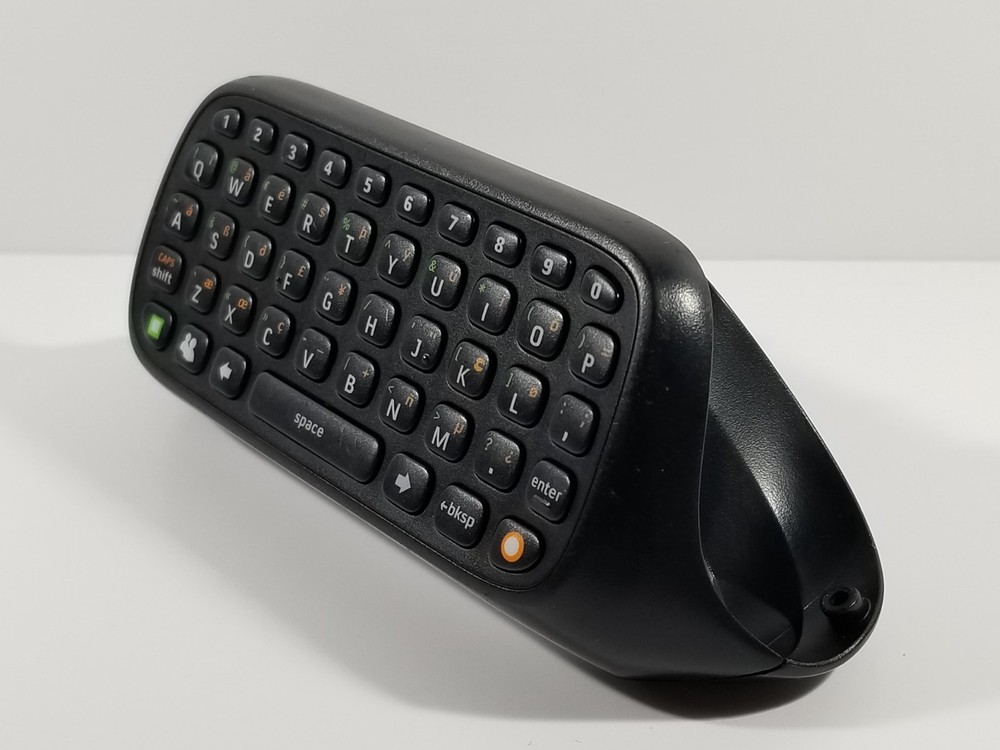 ¤ Official Black Chat Pad Controller Keyboard Wired Microsoft Xbox 360 OEM Work*
