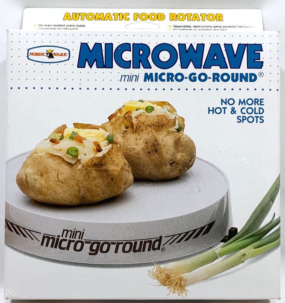 Vintage Nordic Ware Mini Micro-Go-Round Microwave Automatic Turntable 7-3/4" EUC